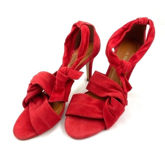 KLUB Nico Anni Color Red Kid Suede Size 8M - Picture 6 of 16
